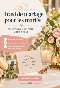 Un mariage célébré avec des décorations et des citations inspirantes