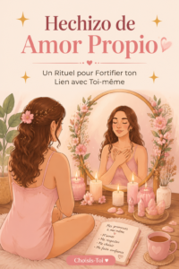 Une femme méditant dans un cadre apaisant, symbolisant l'amour de soi.