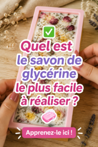 Savon de glycerine fait maison dans un joli emballage, idéal pour offrir.