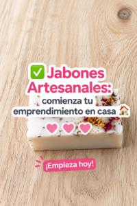 Femme en train de fabriquer des savons artisanaux à la maison