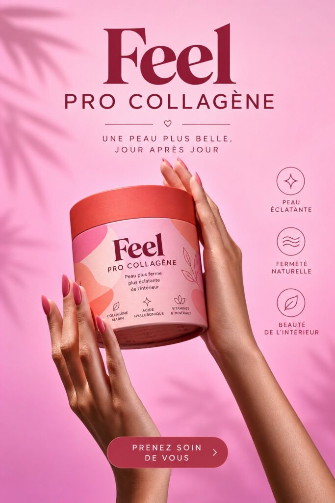 Un pot de poudre de collagène et des ingrédients naturels pour la beauté.
