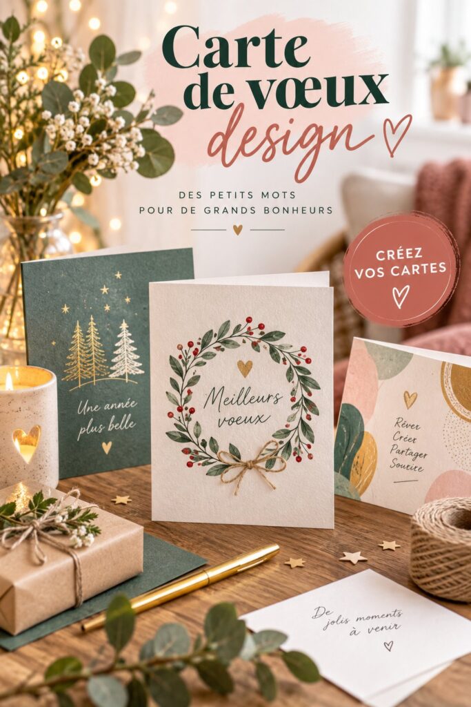 Une belle sélection de cartes de vœux au design moderne