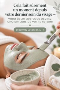 Femme recevant un soin du visage revitalisant dans un salon de beauté