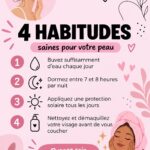 Femme appliquant un soin sur son visage, prenant soin de sa peau avec des habitudes saines.