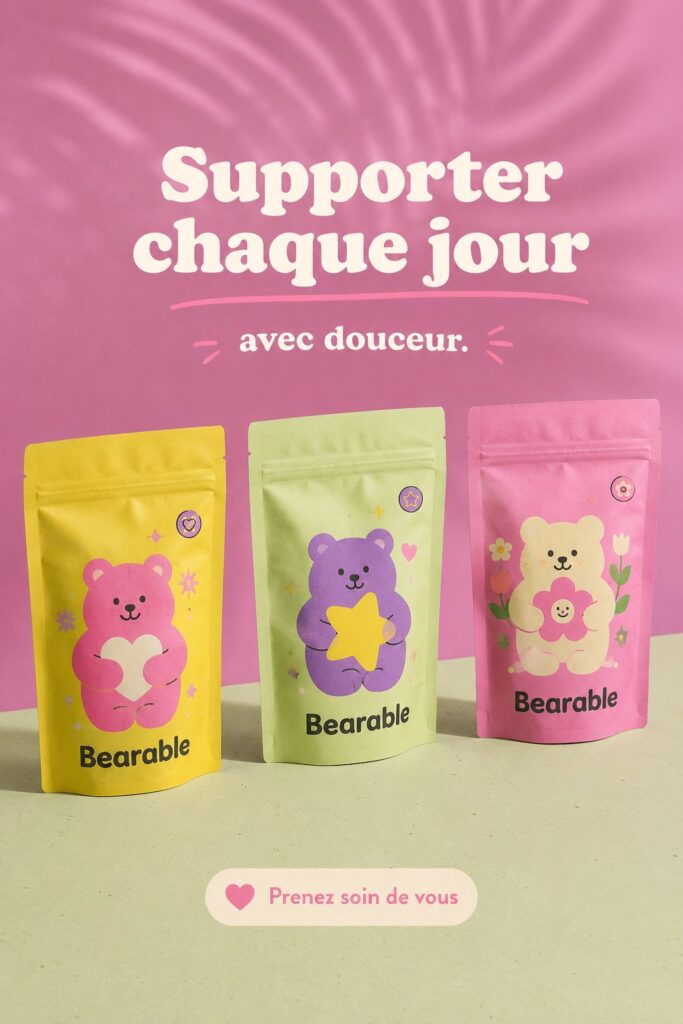 Illustration de designs de branding adorables pour entreprises.