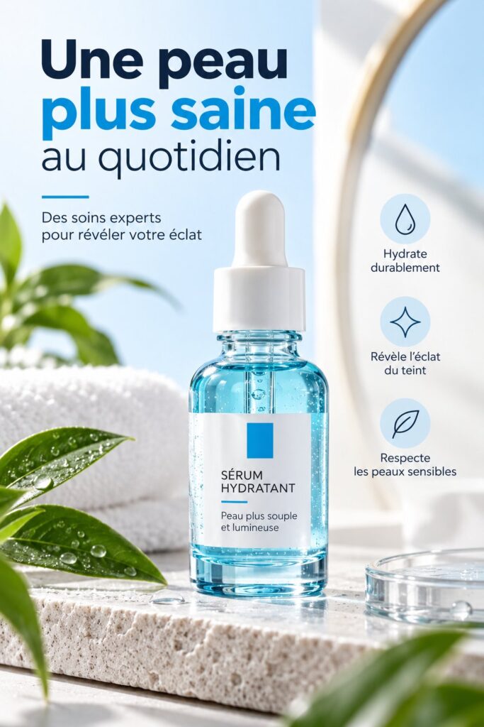 Coffret de produits de beauté soigneusement emballé, mettant en avant une belle crème hydratante et divers accessoires de soins.