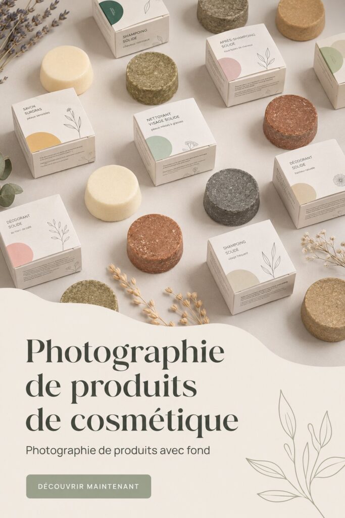 Photographie d'un produit cosmétique bien éclairé sur un fond neutre, mettant en valeur ses couleurs.