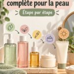 Femme appliquant une crème sur son visage dans une routine beauté idéale