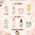 Femme appliquant des soins de la peau dans sa routine de skincare