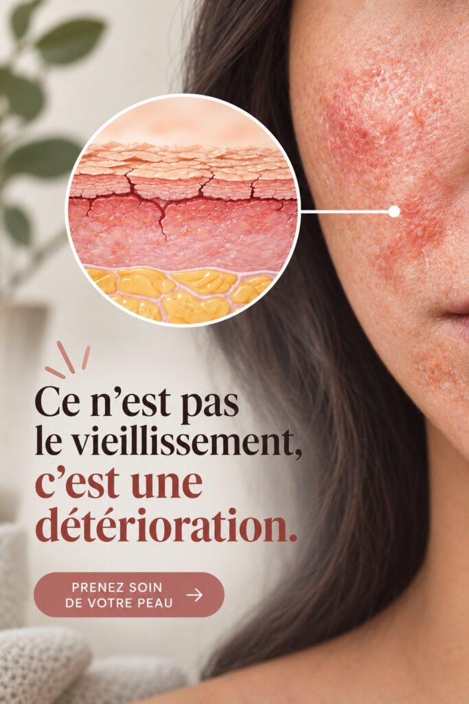 Femme souriante appliquant un soin sur son visage, symbolisant le soin anti-âge.