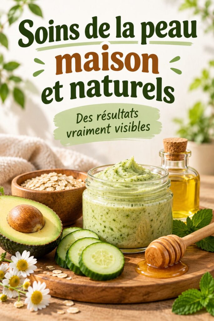 Recettes de soins de peau maison bio avec des ingrédients naturels.