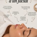 Femme se faisant un soin du visage relaxant au spa, idéal pour offrir en cadeau.