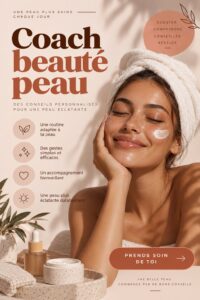 Modèles Instagram colorés pour coach en soins de la peau