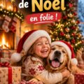 Famille réunie autour d'un sapin de Noël décoré pour des vacances chaleureuses.