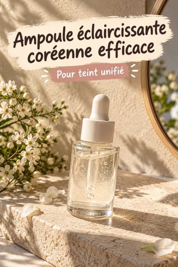 Ampoule brightening avec des ingrédients naturels pour une peau éclatante