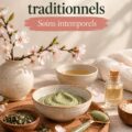Produits de Beauty of Joseon sur une table en bois, représentant les soins de beauté coréens