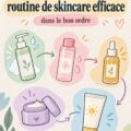 Femme appliquant des soins sur son visage dans une ambiance relaxante