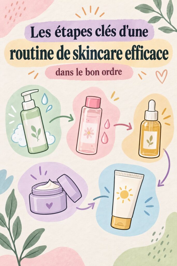 Femme appliquant des soins sur son visage dans une ambiance relaxante