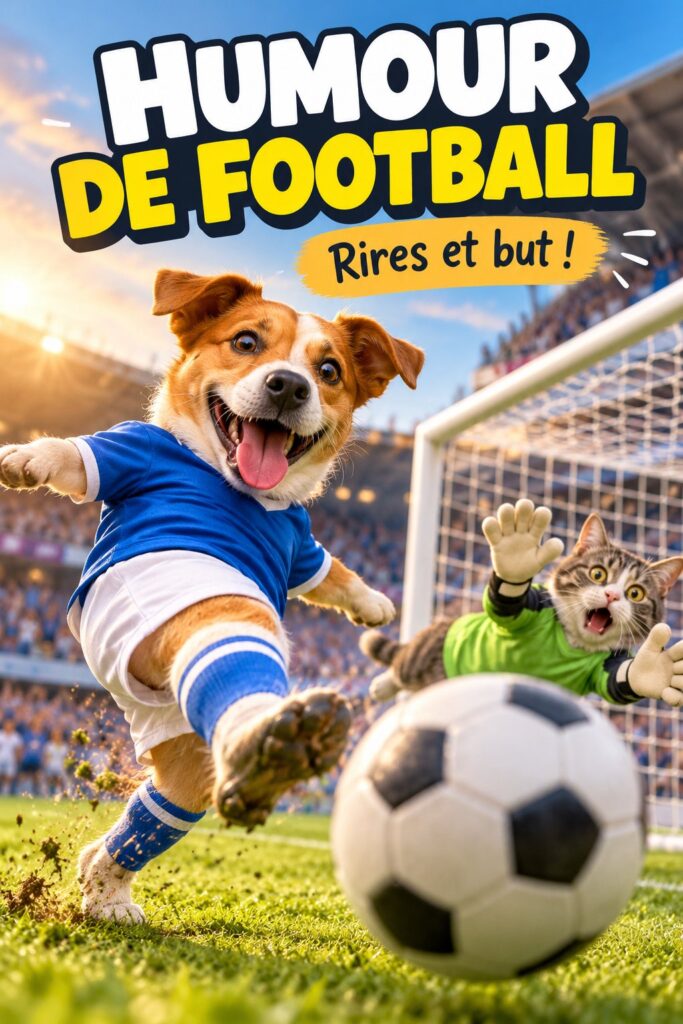 Cadeaux humoristiques sur le thème du football, avec des designs amusants et des accessoires originaux.
