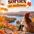 Un groupe d'amis profitant d'une promenade en forêt aux couleurs d'automne