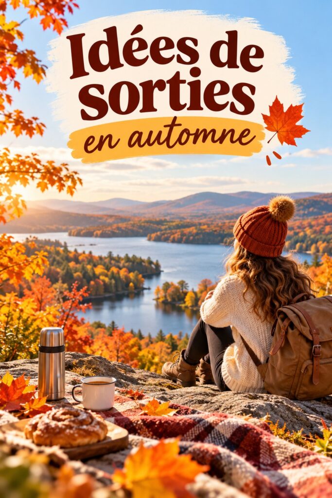 Un groupe d'amis profitant d'une promenade en forêt aux couleurs d'automne
