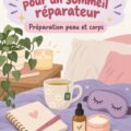 Personne relaxée préparant sa routine du soir avec des bougies et un livre.