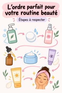 Femme souriante pratiquant une routine quotidienne équilibrée chez elle.