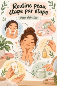 Une femme appliquant une crème hydratante sur son visage, illustrant les soins de la peau.