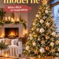 Un sapin de Noël moderne décoré avec élégance et simplicité.