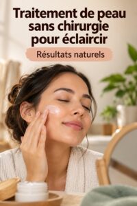 Femme souriante présentant un teint éclatant après un soin non invasif de la peau.