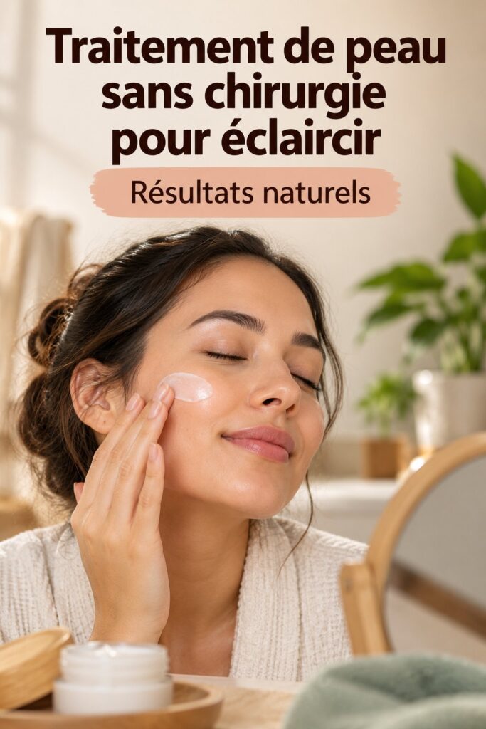 Femme souriante présentant un teint éclatant après un soin non invasif de la peau.